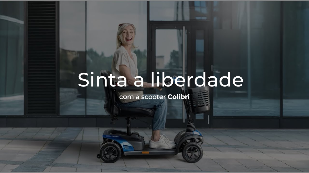 Sinta a qualidade com a Scooter El&eacute;trica Invacare Colibri