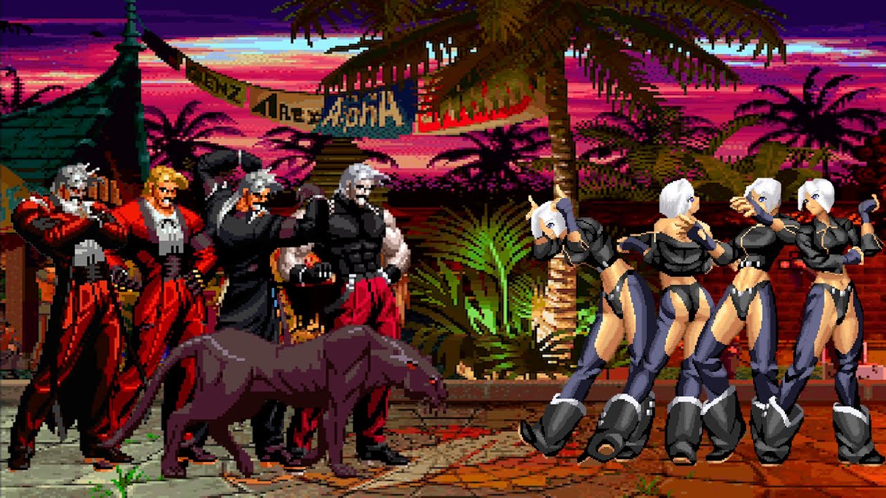 [KOF Mugen] Rugal Bernstein Team vs Angel Team
