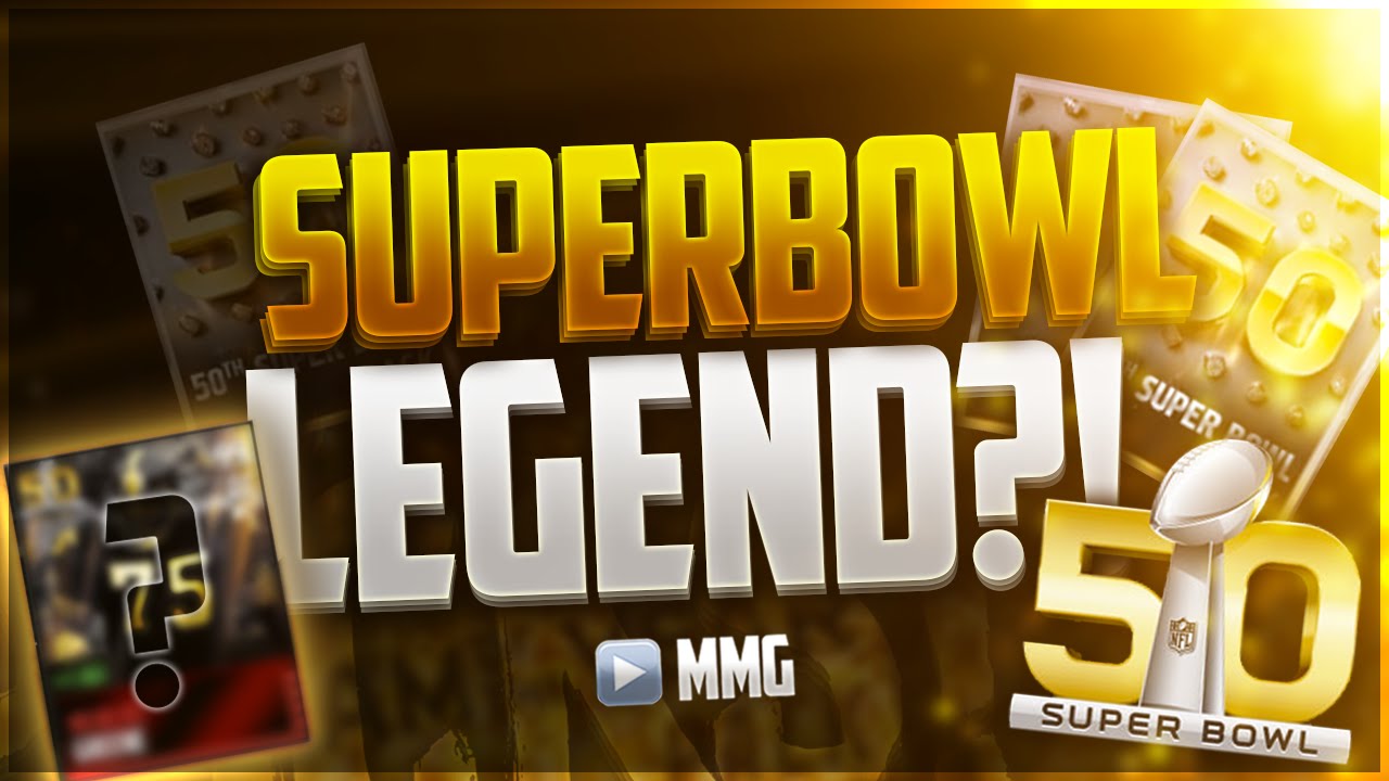 50th SUPER BOWL BUNDLE! BEST BUNDLE EVER! SUPER BOWL LEGEND TOPPER! Madden Mobile