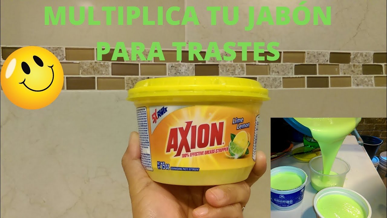 Cómo hacer Jabón para trastes Axion en crema, económico y rendidor🙂