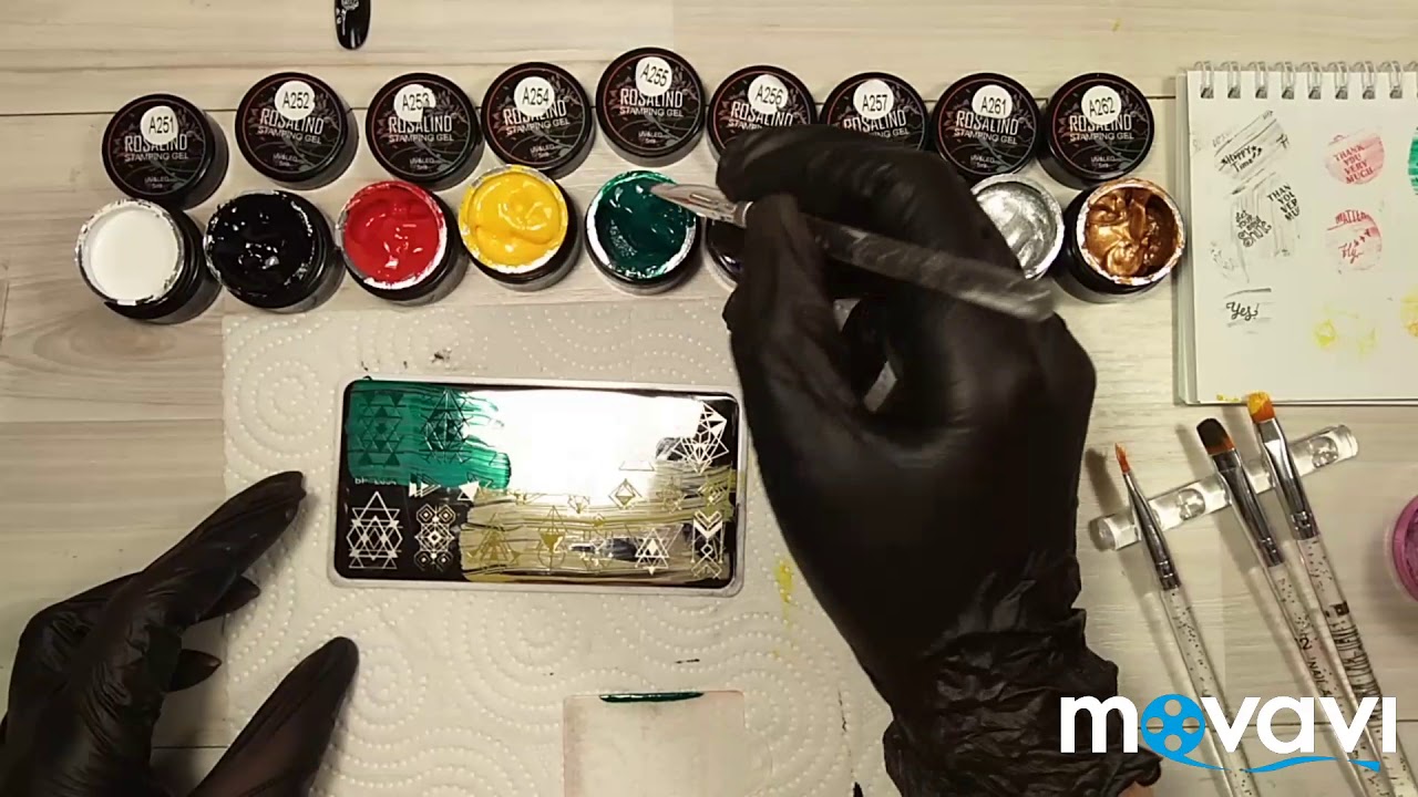 Гель краска для стемпинга Rosalind /Розалинд с AliExpress /АлиЭкспресс /Стемпинг