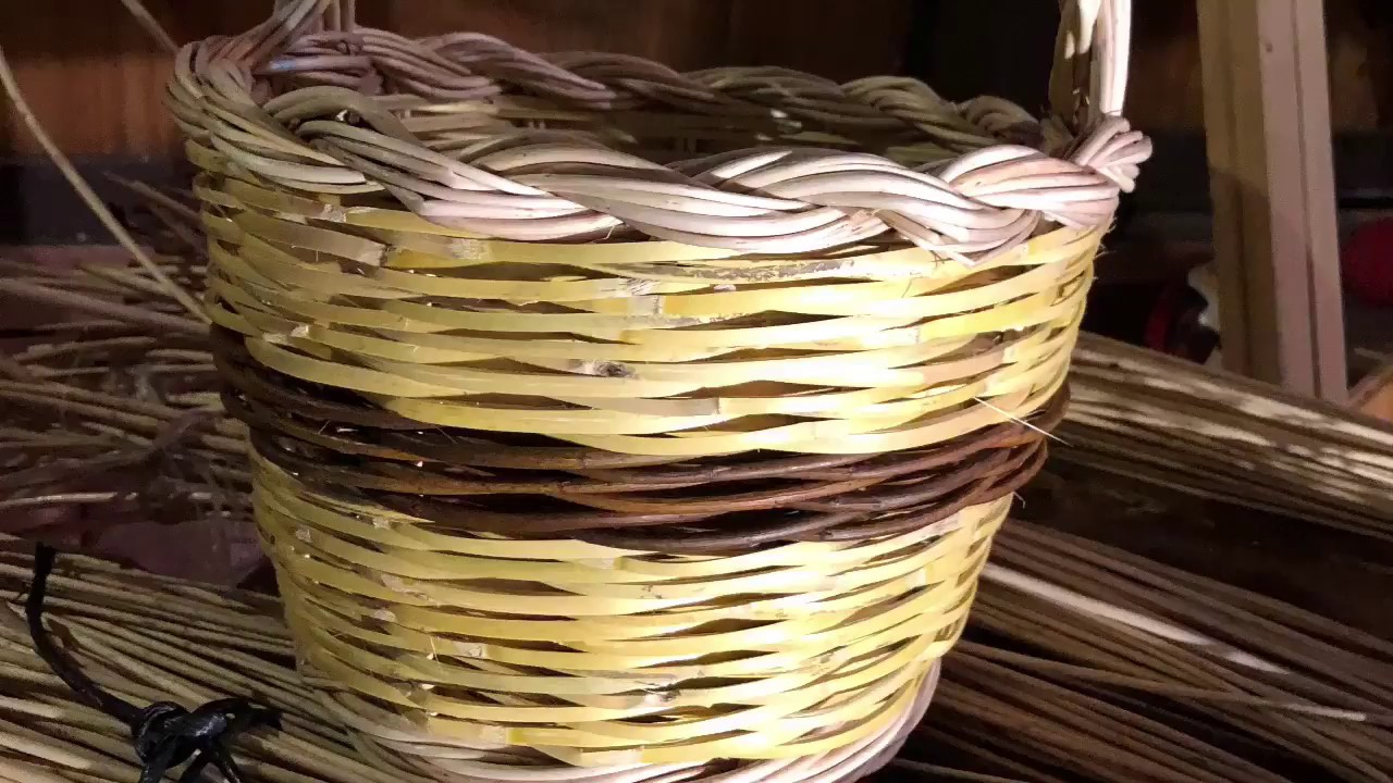realizzazione cesto in vimini in time-lapse ''viminintrecci''