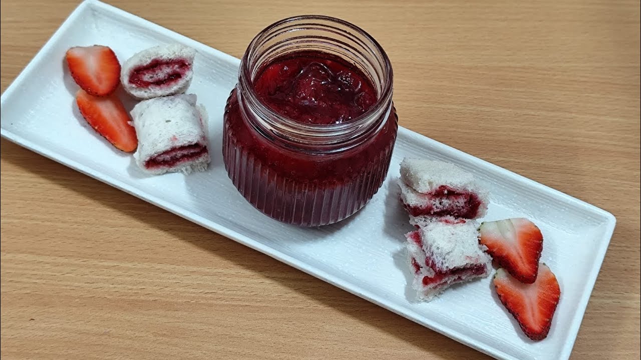 अब बाजार से बिल्कुल खरीदने की ज़रूरत नहीं | Pushpanjali's World #strawberry #jam #strawberryjam