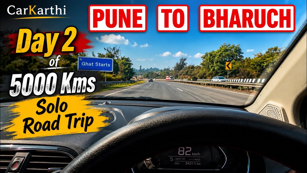 Pune to Bharuch Drive in Tata Tiago | 5000 KM Solo Road Trip - Day 2 | Real Highway Experience