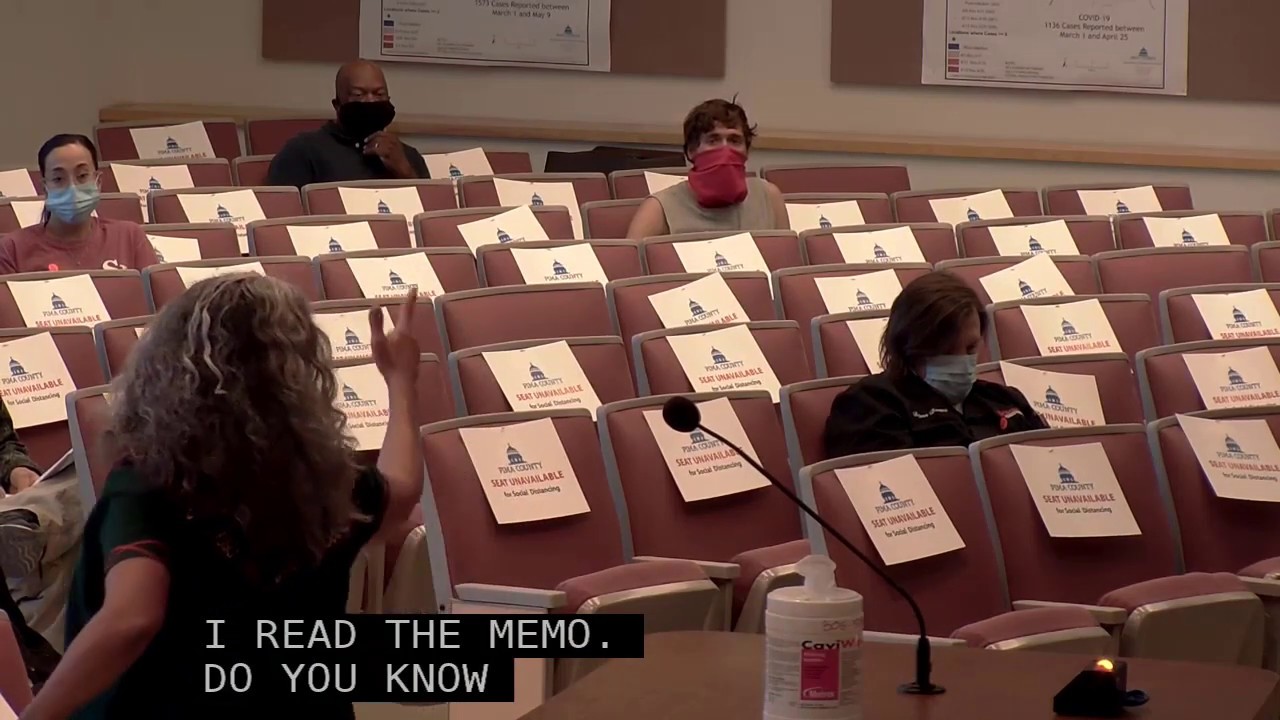 Pima County Board of Supervisors meeting 6-23-20