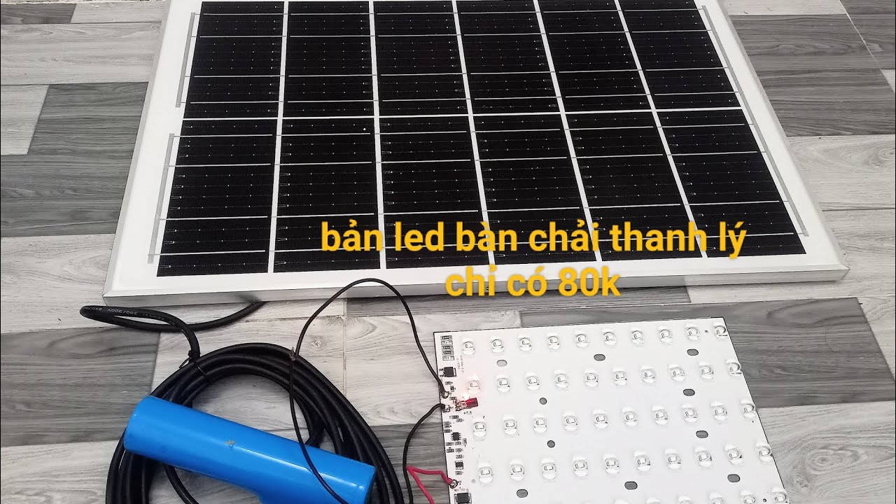 Một bộ combo giá tốt bao gồm tấm pin mono 6v 30w