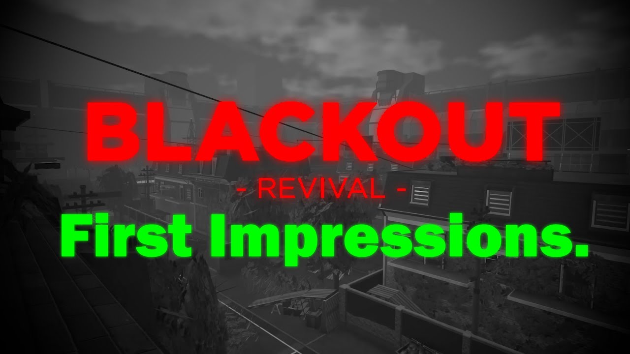 My First Impressions On Roblox BlACKOUT