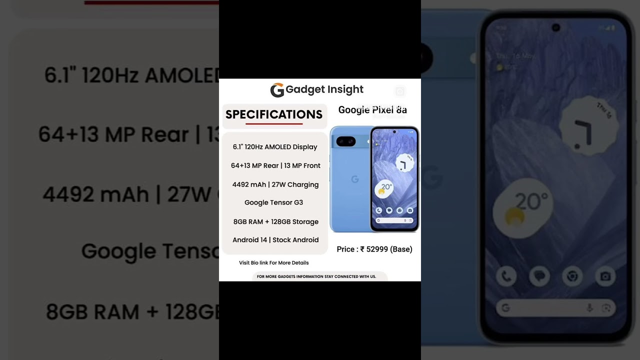 Google Pixel 8a: AI-Powered Features, Stunning Camera, and Lightning-Fast Performance. #tech