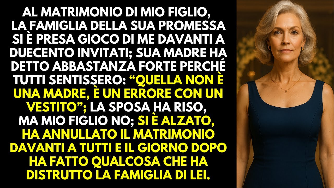 I suoceri di mio figlio si presero gioco di me al suo matrimonio. Poco dopo, il loro mondo crollò…