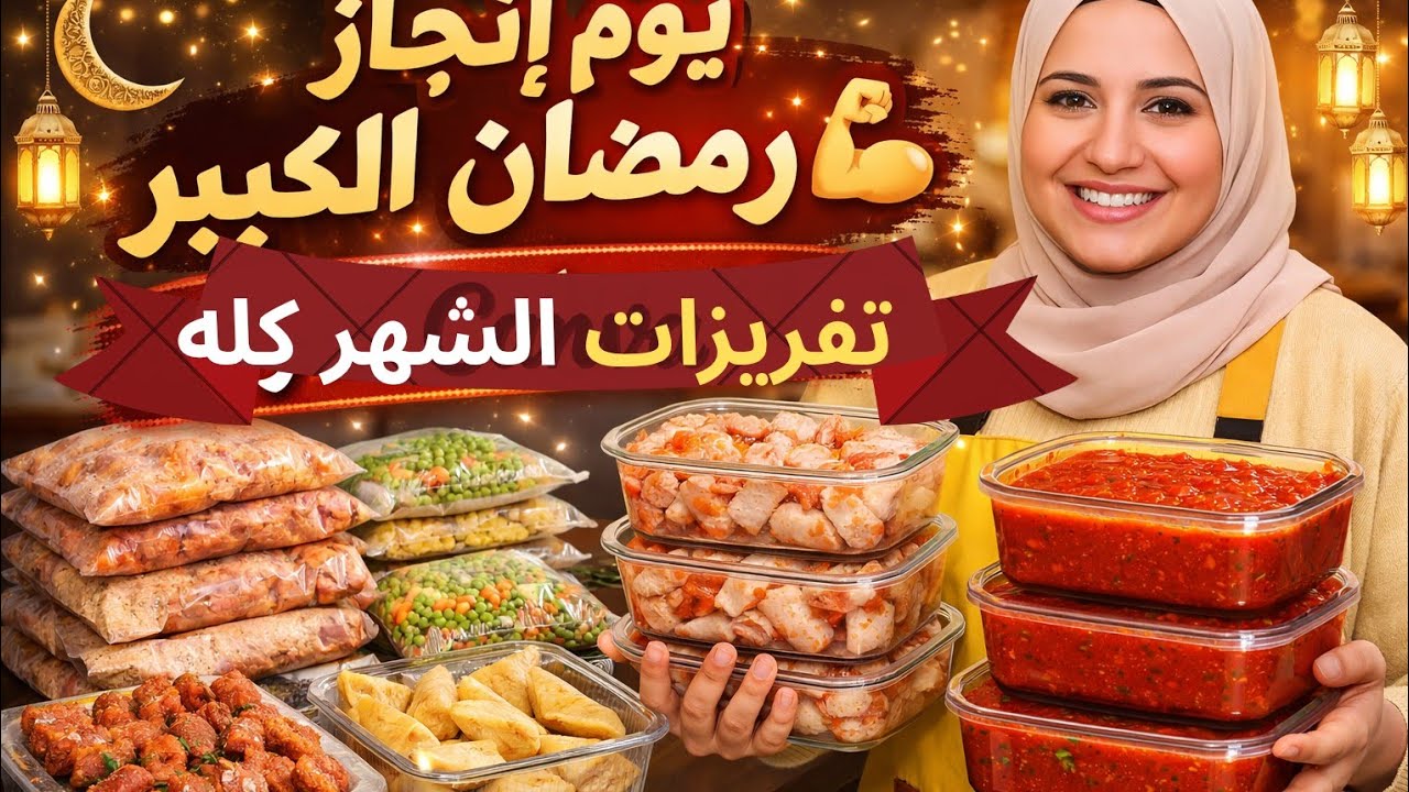 قبل زحمة رمضان عملت أقوى تفريزات 😍 دخلت الشهر مرتاحة 100%