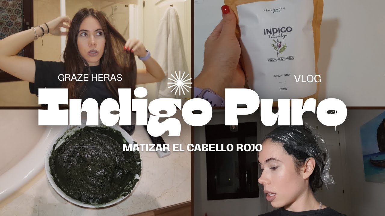 ¡Usé ÍNDIGO para ELIMINAR el TONO ROJIZO del PELO! 😱✨ ¿FUNCIONA?