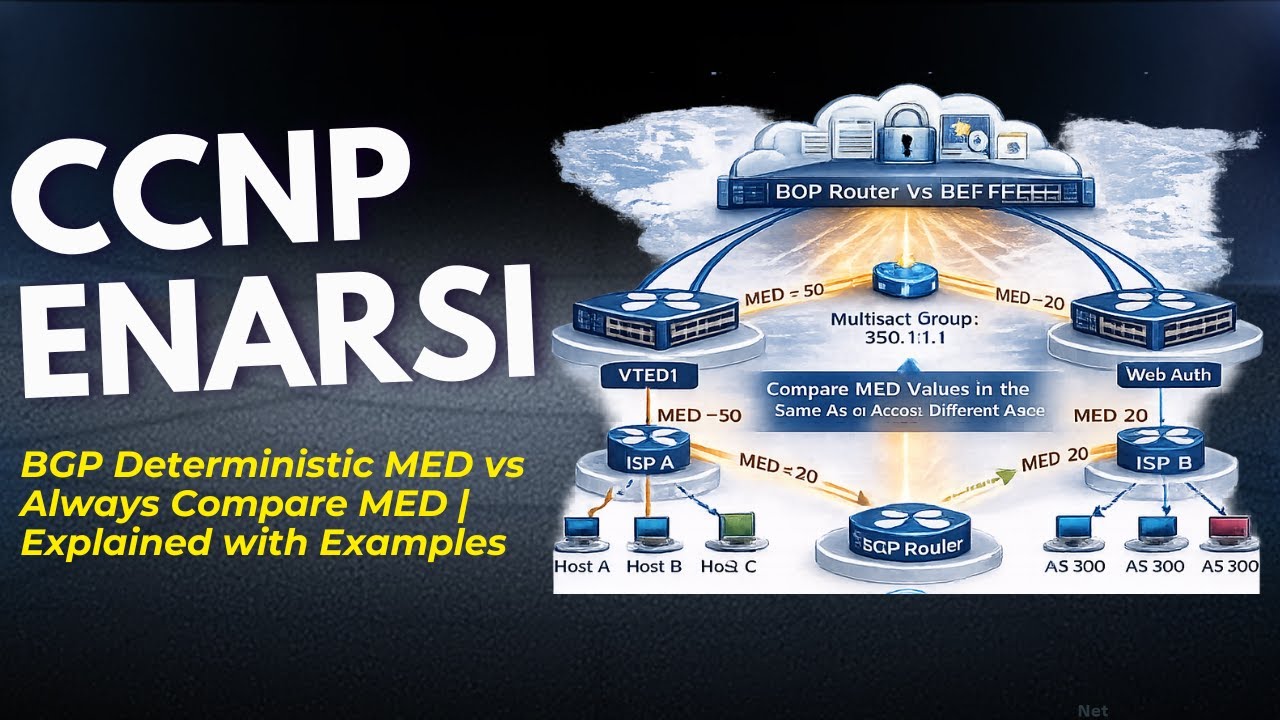 BGP Deterministic MED vs Always Compare MED | Explained with Examples