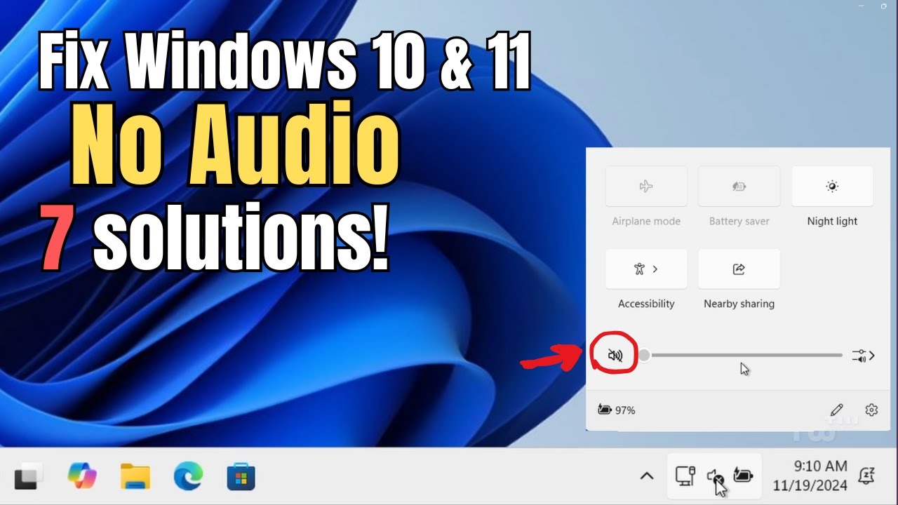 ИСПРАВЛЕНИЕ «Аудиоустройство не установлено или не найдено» в Windows 10/11 | Исправление проблем...