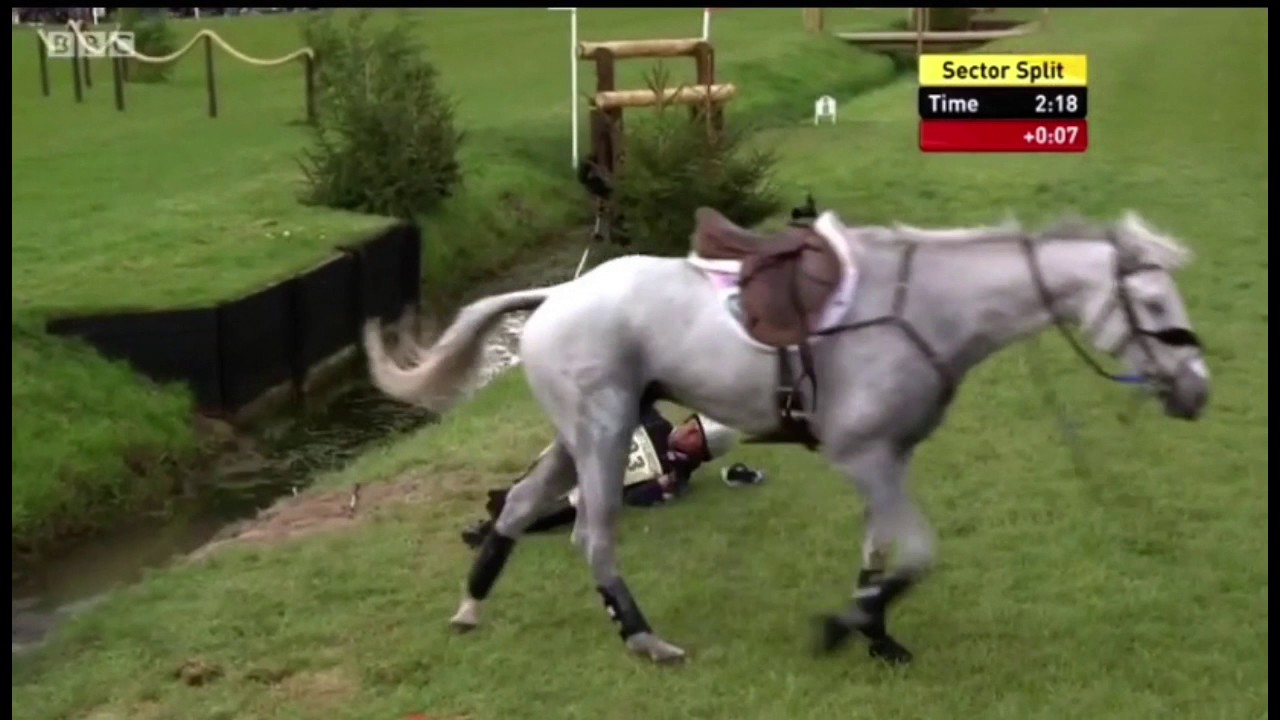 Boyd Martin Fall At Badminton 2016