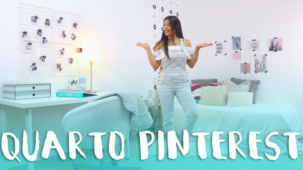 DIY QUARTO PINTEREST + DICAS para Quartos Alugados na Faculdade! #EspecialRegressoÀsAulasquarto