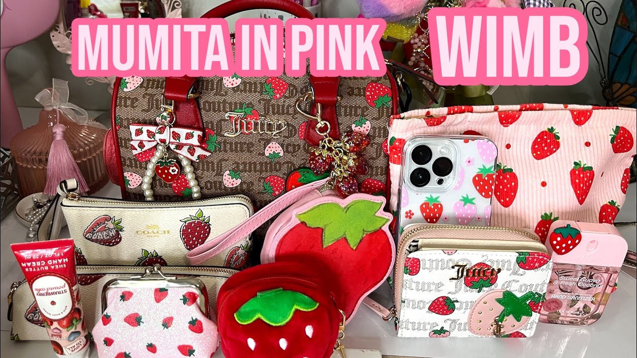 My juicy strawberry theme bag.