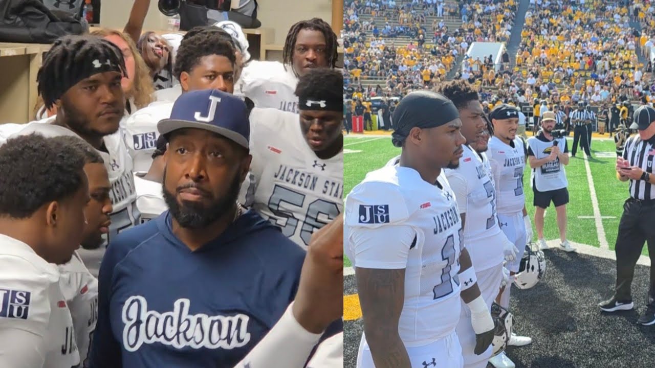 🚨 Jackson State vs Southern Miss 🏈 Pregame Locker Room Speech & Coin Toss