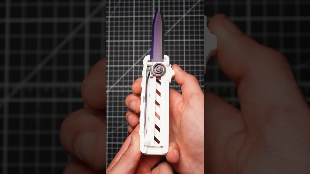 Best 3D printed spring loaded OTF fidget knife