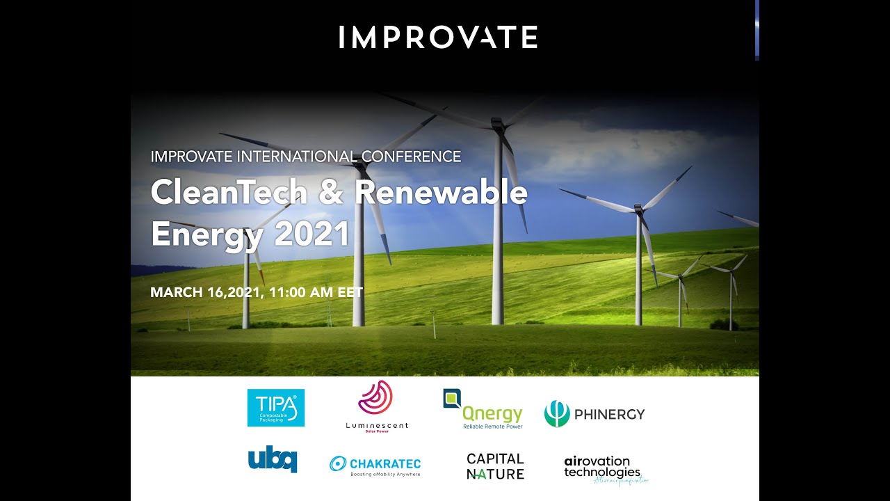 Improvate International Conference Cleantech & Renewable Energy 2021. Full Broadcast