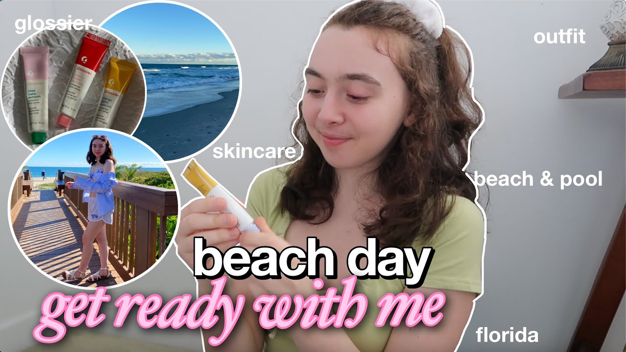 HOW I GET READY FOR A BEACH DAY/grwm for the beach + vacation vlog/get ready with me for a beach day