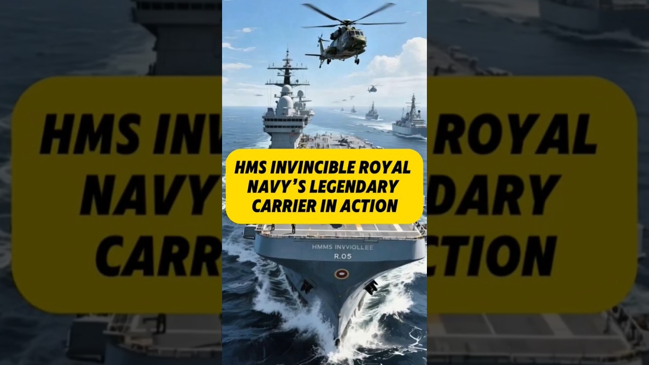 HMS invincible royal navy's Legendary carrier in action