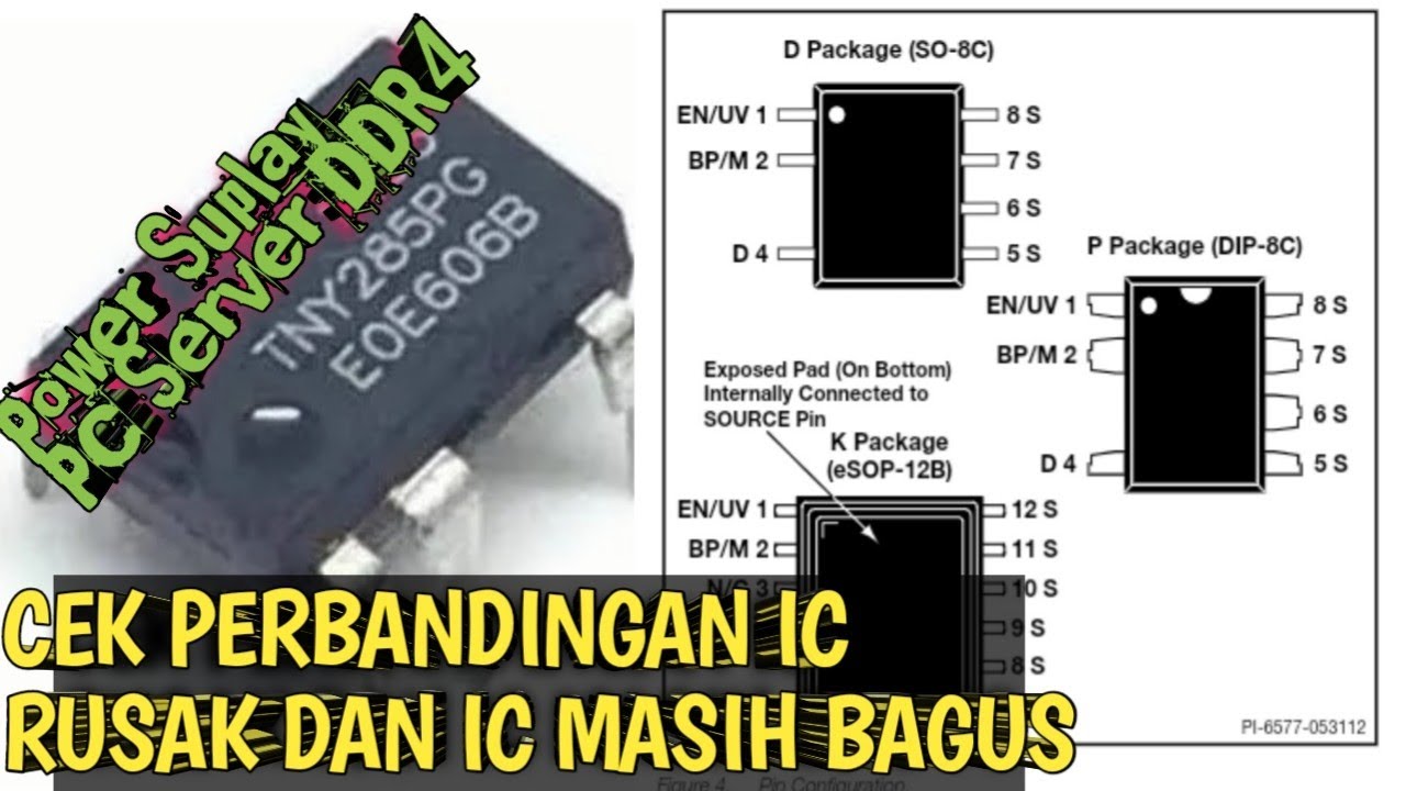 Pengecekan & Perbandingan IC TNY289PG Yg Rusak Dan Masih Bagus