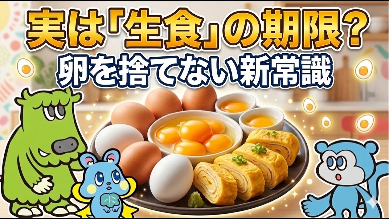 卵捨ててない？賞味期限の知識と究極の保存法【ほぼ1分で学ぶ フードロス】