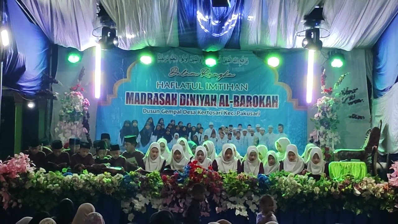 Tampilan haflatul imtihan MD AL-BAROKAH 