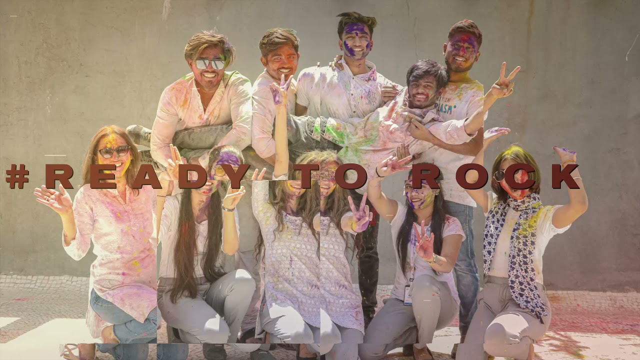 Holi Celebration With our Ajmera Family its Holi Bash 2021 by HR Department of  Ajmera.