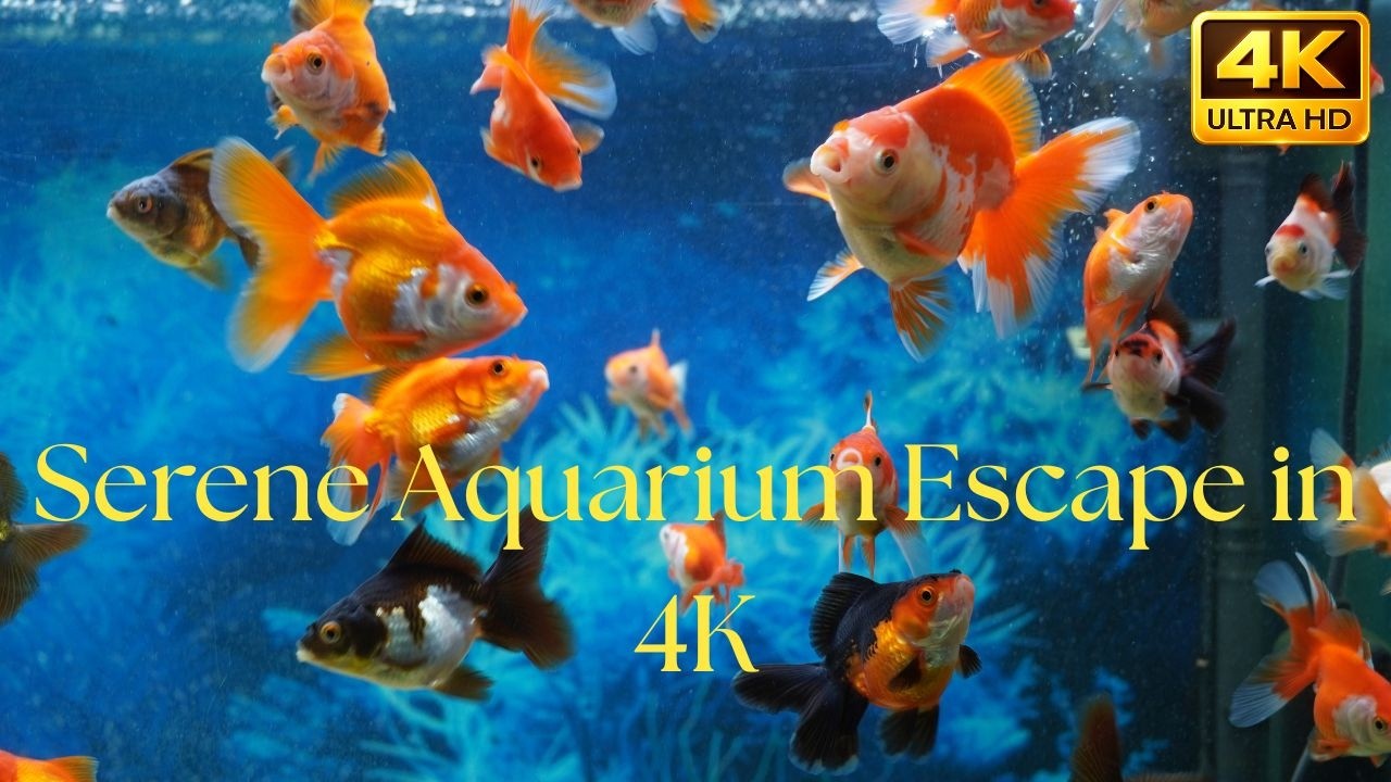 Peaceful Oranda Aquarium Relaxing Water Sounds & Soft Music