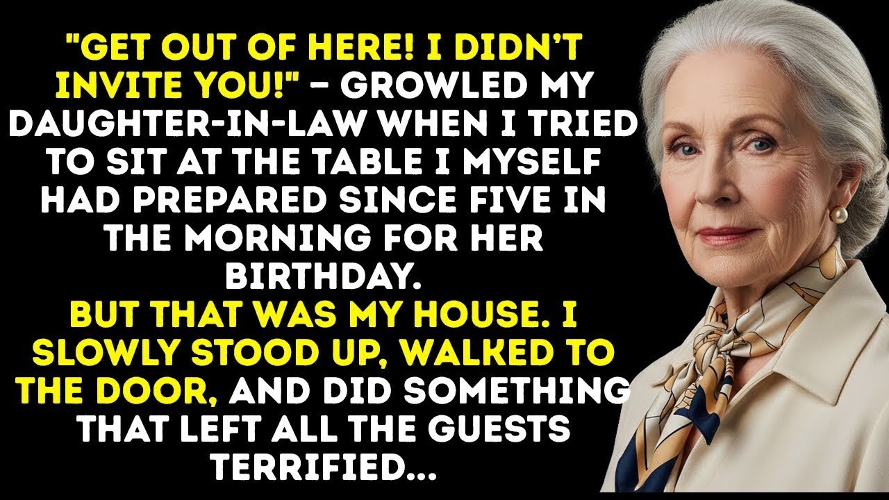 “I Didn’t Invite You,” My Daughter In Law Said Calmly—In The House I Built, At The Table I Bought