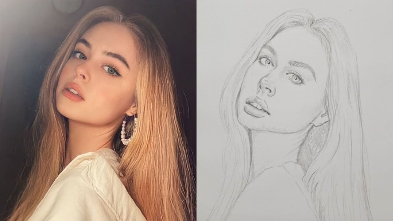 How I draw a face/head using the Loomis method - Step by step | Ep 16