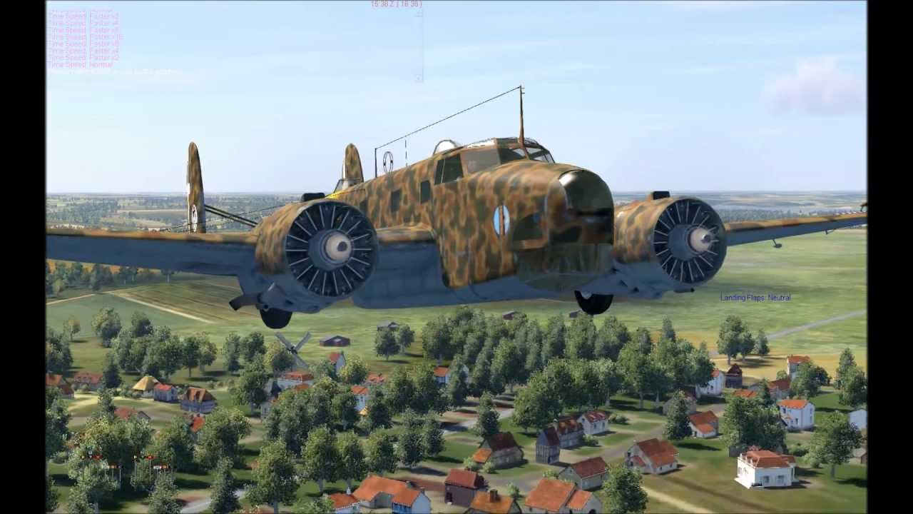 IL2 Sturmovik Cliffs of Dover - Fiat BR.20 Cicogna (Startup & Takeoff)