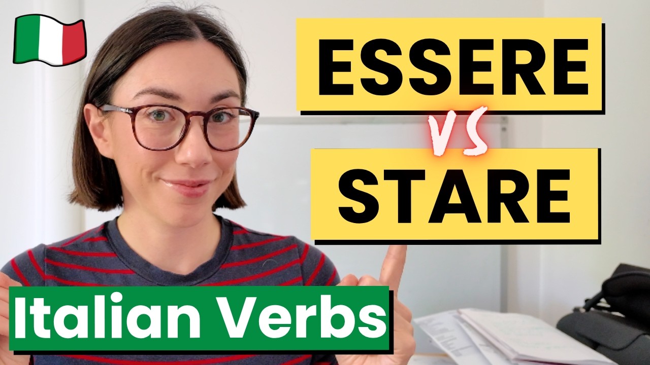 ESSERE o STARE? How to use them correctly in Italian 🇮🇹 (Subtitles)