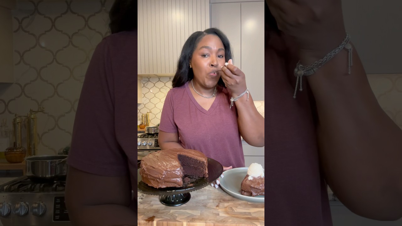 Шоколадный торт Hershey's Perfectly Chocolate #hersheychocolatecake #chocolatecake #cakerecipe ￼