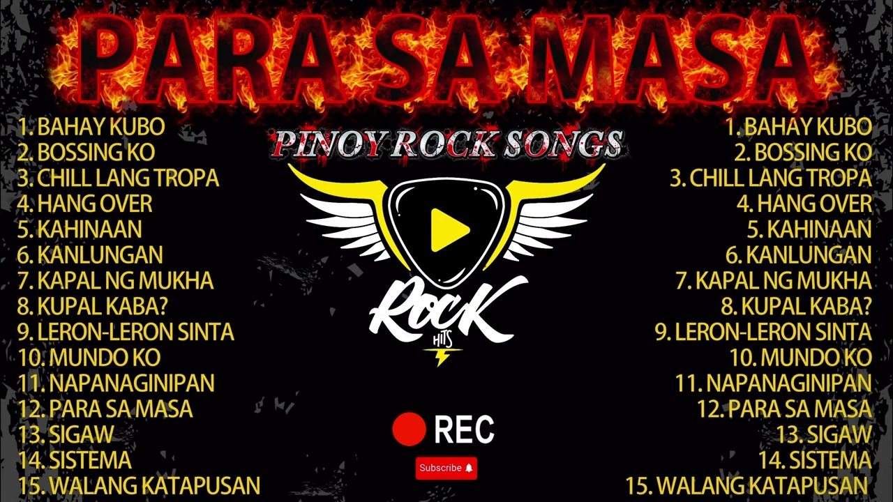 PARA SA MASA - OPM Rock Music Playlist | New Pinoy Rock Songs 2025