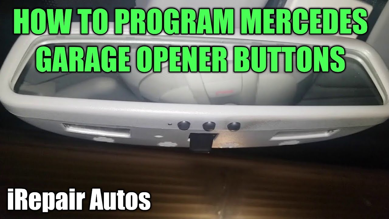Программирование кнопок Mercedes Garage