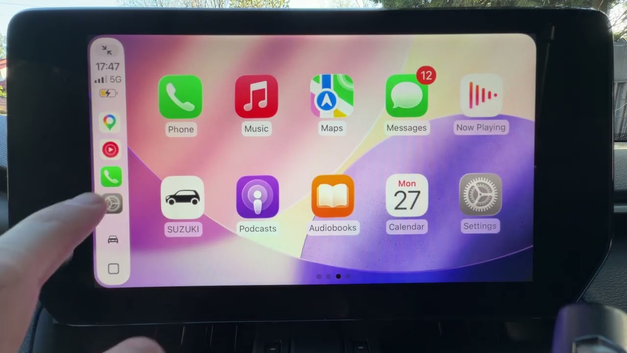 Suzuki Across &ndash; Как включить цветовые фильтры в CarPlay
