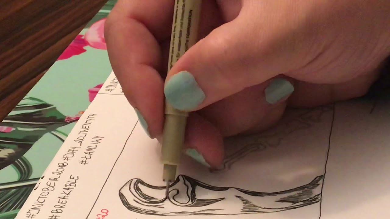 Inktober2018 z oficjalnej listy Jake&rsquo;a Parkera - dzień 20 - hasło : &bdquo;Breakable&rdquo; ( Łamliwy)