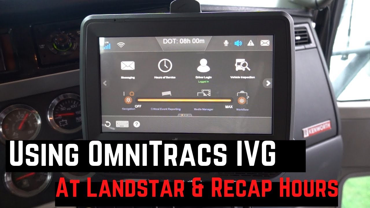 Использование OmniTracs IVG в Landstar и Recap Hours — владелец, оператор, грузоперевозки