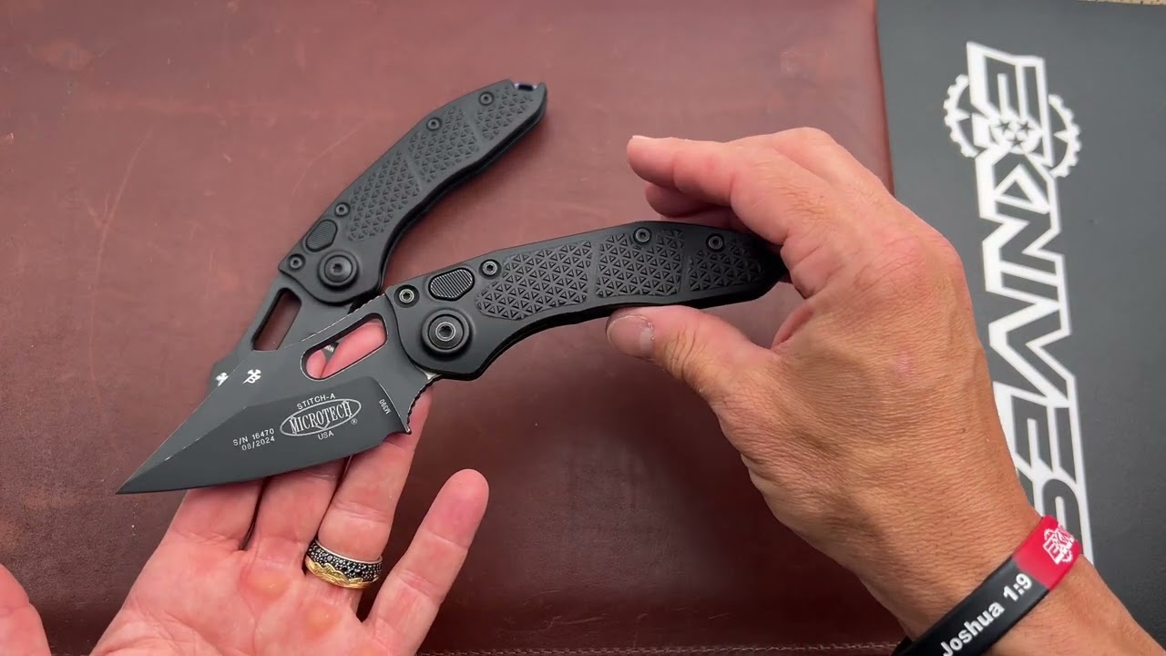 Microtech Stitch Automatic Blacked Out