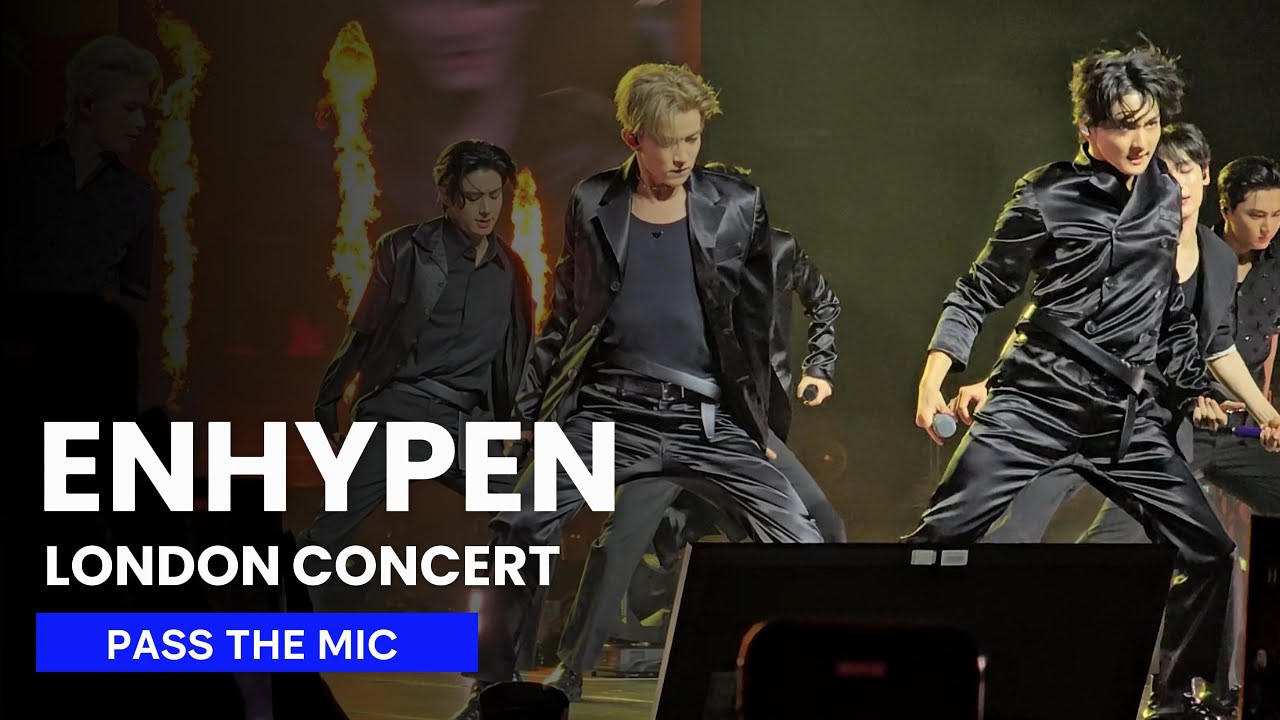 [4K] ENHYPEN - Pass the MIC / 'WALK THE LINE' Europe Tour | 22/08/2025 in London [엔하이픈 첫 유럽 콘서트 런던]