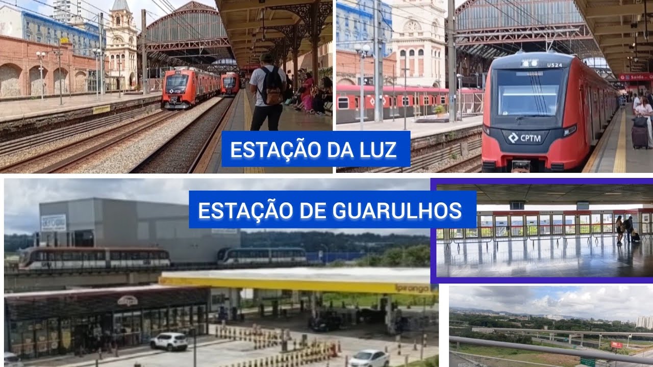  DA ESTAÇÃO DA LUZ ATÉ O AEROPORTO DE GUARULHOS DE TREM EXPRESS DA LINHA 13-JADE 