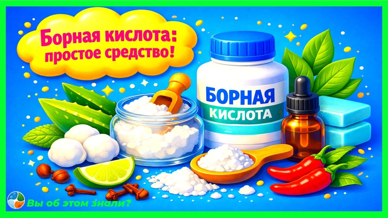 Борная кислота: простое средство, которое до сих пор удивляет врачей!