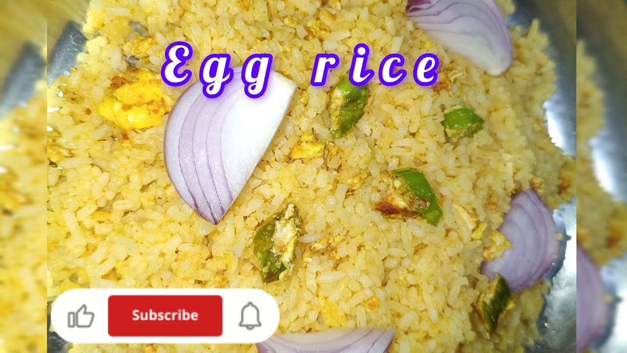 Egg rice 👌easy ga tasty ga fast ga#egg special #subscribe 