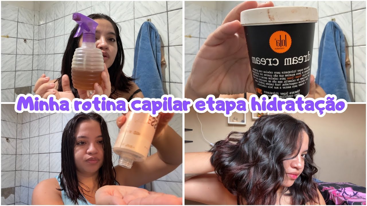 Minha rotina capilar etapa hidratação 