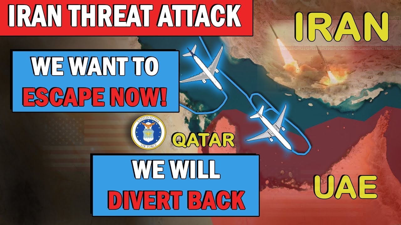 USA Military Bases Attacked | Qatar + UAE Airspace CLOSED