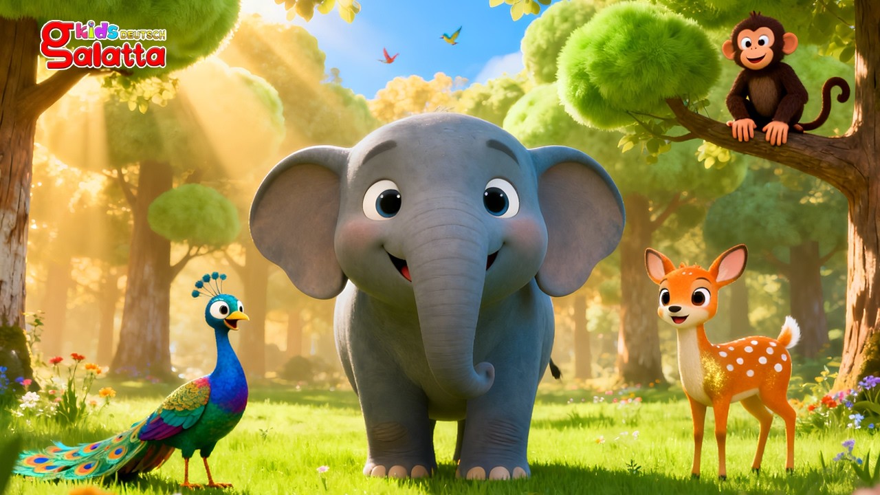 Schau, Schau, Wilde Tiere - Playful Forest Animals |  Nursery Rhymes for Children's | Galatta Kids