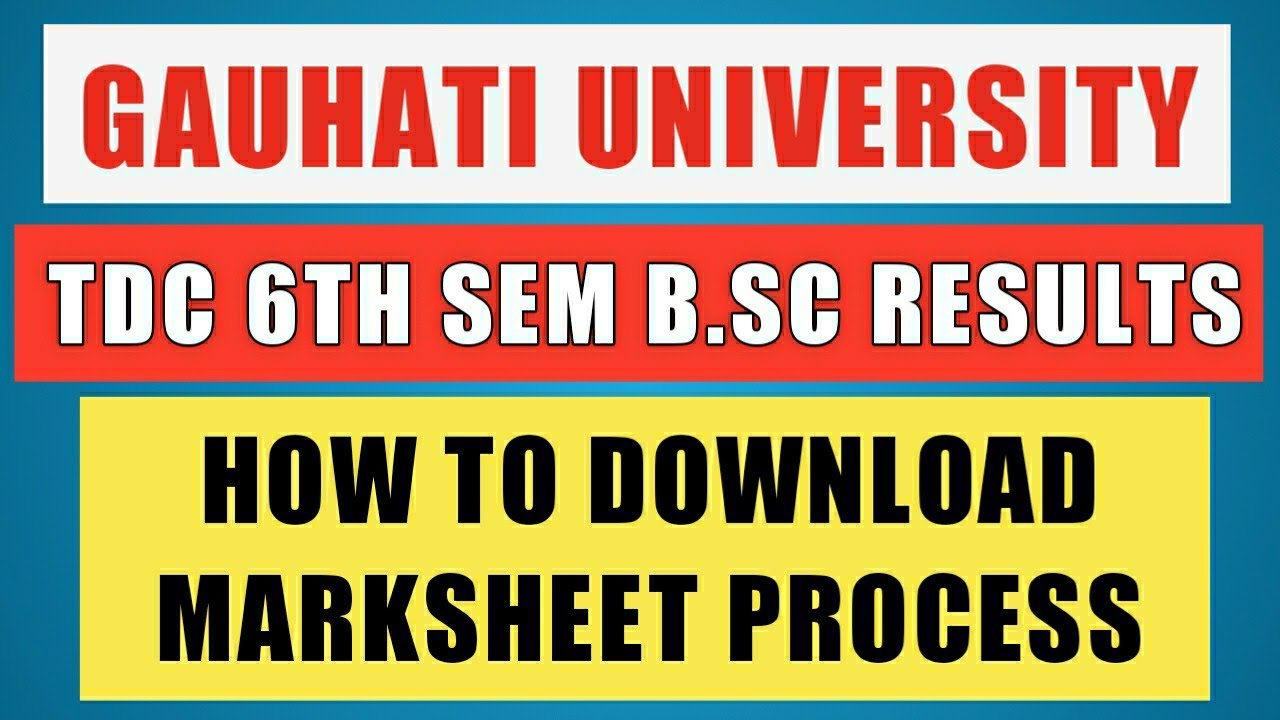 Gauhati University Results 2020 (B.SC 6th Sem)⚡|How To Download GU 6th Sem Result Process|Gu Results