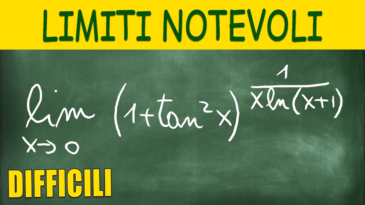 5 Esercizi Svolti Passo Passo su Limiti Notevoli DIFFICILI